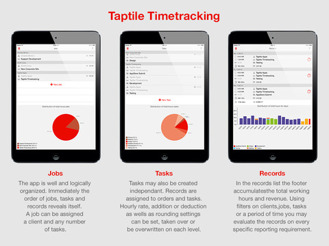 【免費商業App】Taptile Timetracking HD Lite for working hours and your timesheet-APP點子