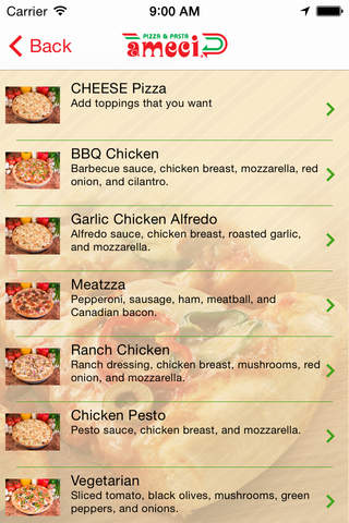 Ameci Pizza and Pasta screenshot 4