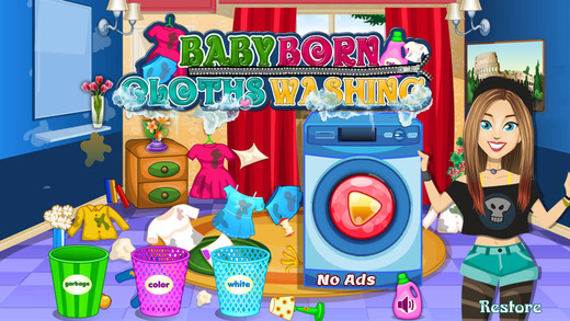 New Baby Born Clothes Washing games -baby care games