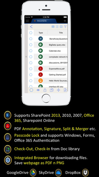 Portal Surface Pro 2.0 : Mobile Office 365 and SharePoint Online Client with Cloud Drives