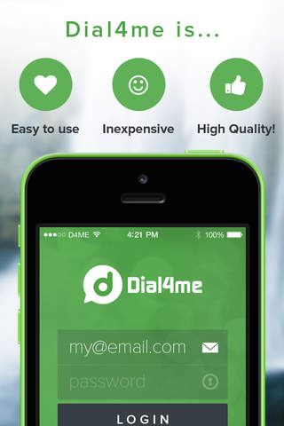 Dial4me - Ligações Internacionais com Qualidade screenshot 2