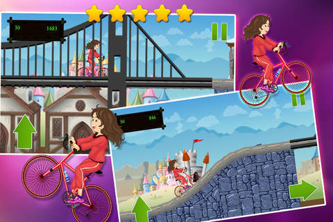 AAA Bicycle Princess - Mountain Climb free screenshot 3