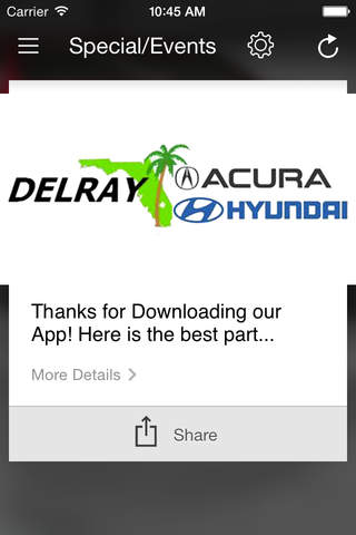 Delray Acura and Delray Hyundai MLink screenshot 4