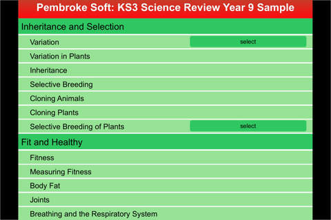 Sample Year 9 KS3 Science Review screenshot 3