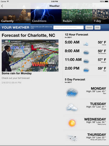 WCNC News HD (old) screenshot 3