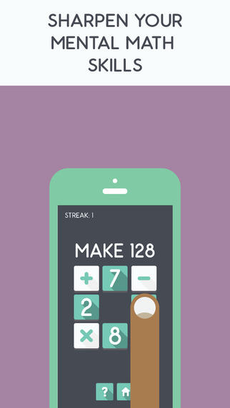 Make The Number - A Fast Paced Math Puzzle Game Like 24 For All Ages From Child To Adult That Is Bet
