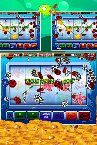 Slot Machine Casino - Blue Water Springs Casino - Fantasy Slots! screenshot 2