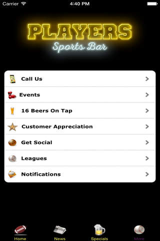 Players Sports Bar screenshot 3