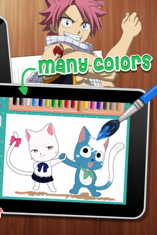 Coloring Anime & Manga Book : Collection Japanese Cartoon On Fairy Tail For Kids screenshot 2