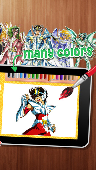 免費下載教育APP|Coloring Anime & Manga Book : Knights Cartoon of Pictures - Saint Seiya For Kids app開箱文|APP開箱王