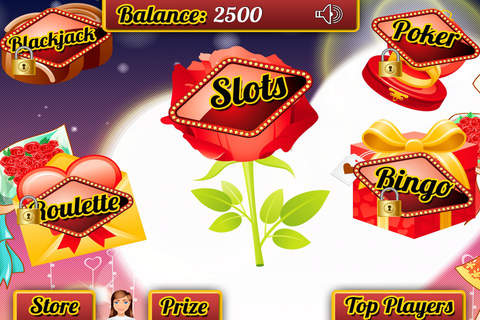 Amazing Heart of Fire Casino Slots - Love Craze Roulette, Win Big Blackjack & V-Day Slot Machine Free screenshot 2