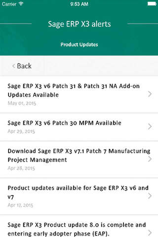 Sage X3 Alerts screenshot 3