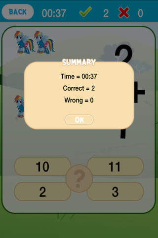 Kids Math Game For My Little Pony screenshot 2