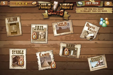 West Cowboy Slot Machine screenshot 2
