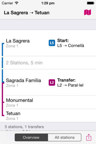 Barcelona Rail Map Lite screenshot 3