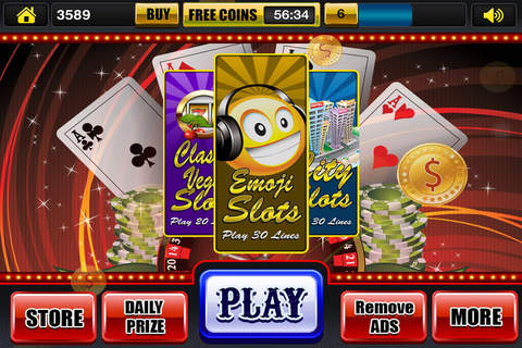 Amazing Las Vegas Fun of Fortune Big Party Casino Slots Games Free screenshot 3