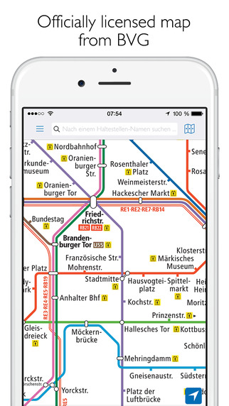 Berlin Subway BVG Map and Route Planner