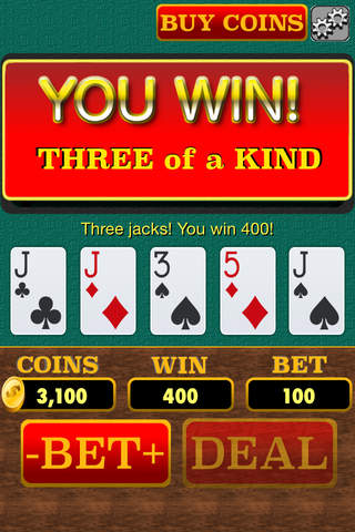 Jacks or Better - Video Poker screenshot 3