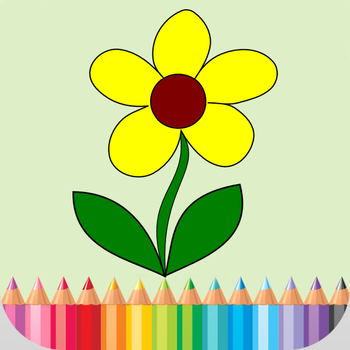 Flower Coloring Book - Kids Game Free 遊戲 App LOGO-APP開箱王