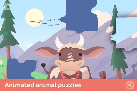 Toonia Puzzle - Animal Jigsaw Game for Kids & Toddlers Education