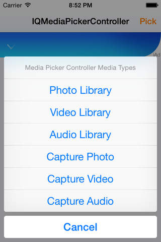 Media Picker Controller screenshot 2