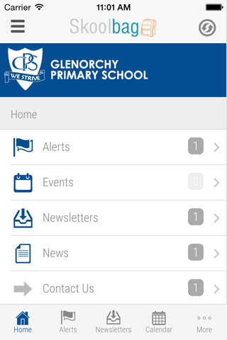 Glenorchy Primary School - Skoolbag screenshot 2