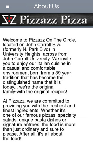 【免費商業App】Pizzazz On The Circle - University Hts.-APP點子