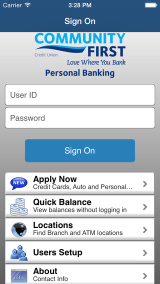 Community First Credit Union Personal Mobile