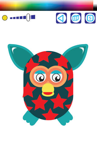 Coloring Book for Furby - finger painting version screenshot 2