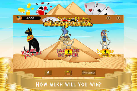 Video Poker PRO - Pyramids Treasure screenshot 4
