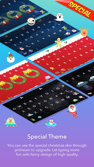 Perskey - Personal Keyboard for iOS8 Include Christmas theme