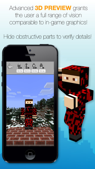 【免費工具App】Skins Creator Pro Editor - for Minecraft Game Textures Skin-APP點子