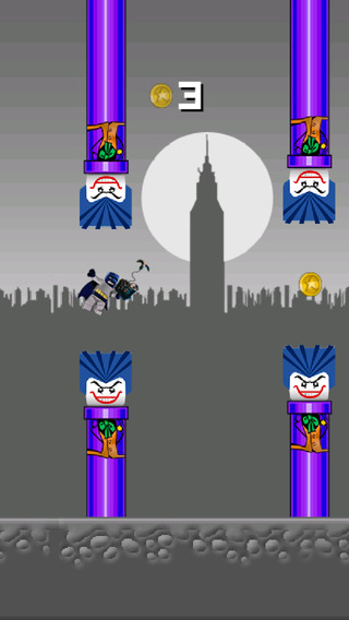 【免費遊戲App】Flappy League of Heroes - Bat Justice Begins in the metropolis of Gotham, NY!-APP點子