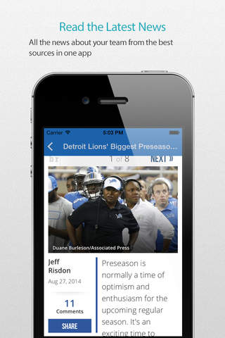 Detroit Football Alarm screenshot 3