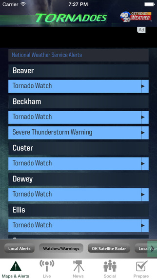 【免費天氣App】40/29 Tornadoes - Northwest Arkansas-APP點子