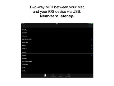 【免費音樂App】Music IO: Audio and MIDI over USB-APP點子