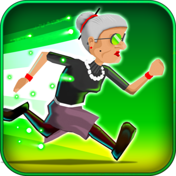 Angry Gran Radioactive Run LOGO-APP點子