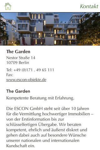 Скриншот из Living Garden - Neubauprojekt in Berlin Mitte von ESCON Immobilien