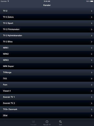 Norge TV for iPad