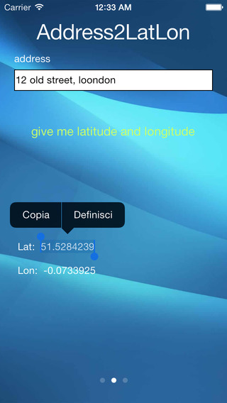 【免費工具App】Latitudine e Longitudine da Indirizzo-APP點子