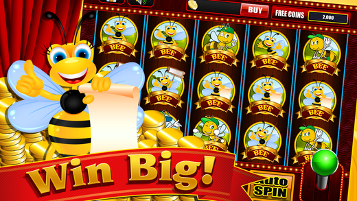 Honey Bee Slots Machine Casino - Free Play and Bon