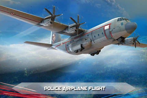 Police Airplane Prison Flight - Transport Prisoners from Jail screenshot 2