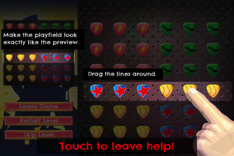 Rockstar Pick - FREE - Slide Rows And Match Guitar Picks Puzzle Game screenshot 4