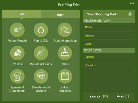 FODMAP Diet Shopping List HD:  A Perfect Diet Grocery List screenshot 2