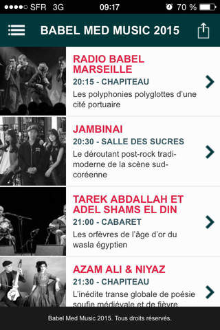 Babel Med Music 2015 screenshot 2
