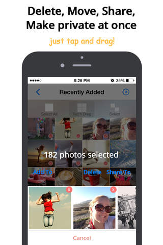 Photo Drag Pro - Private Albums with Touch ID, Photo & Video Management screenshot 4