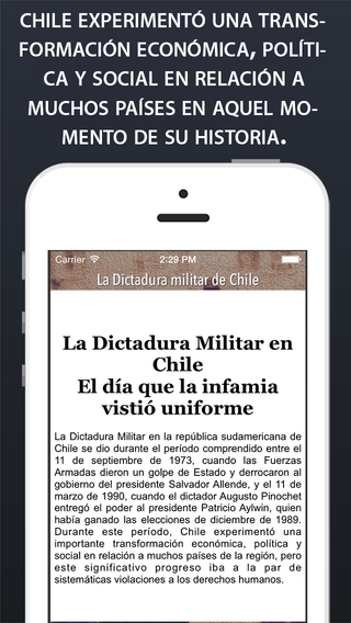 【免費書籍App】Dictadura militar en Chile-APP點子