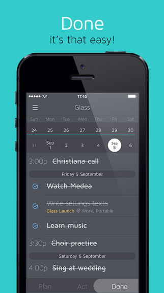 【免費生產應用App】Glass Planner-APP點子