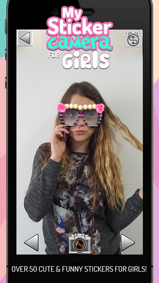 【免費攝影App】My Sticker Camera for Girls - Decorate & Edit Pictures with Lovely Photo Stickers Editor-APP點子