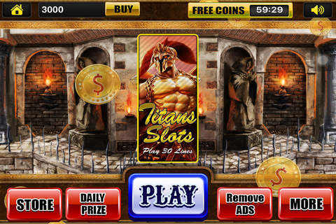 Slots - Free Titan's High Fire with Diamond Casino in Vegas for Fun! screenshot 3